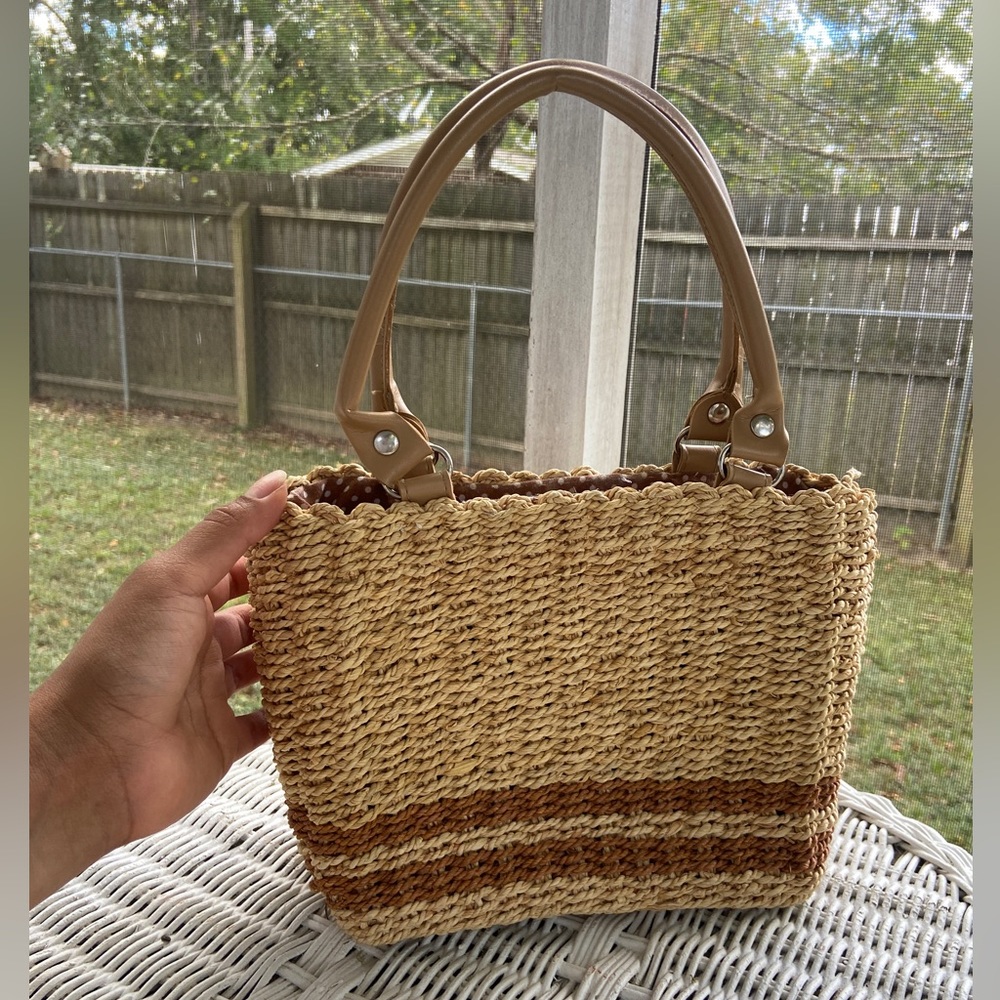 Boho Wicker Bag - image 1